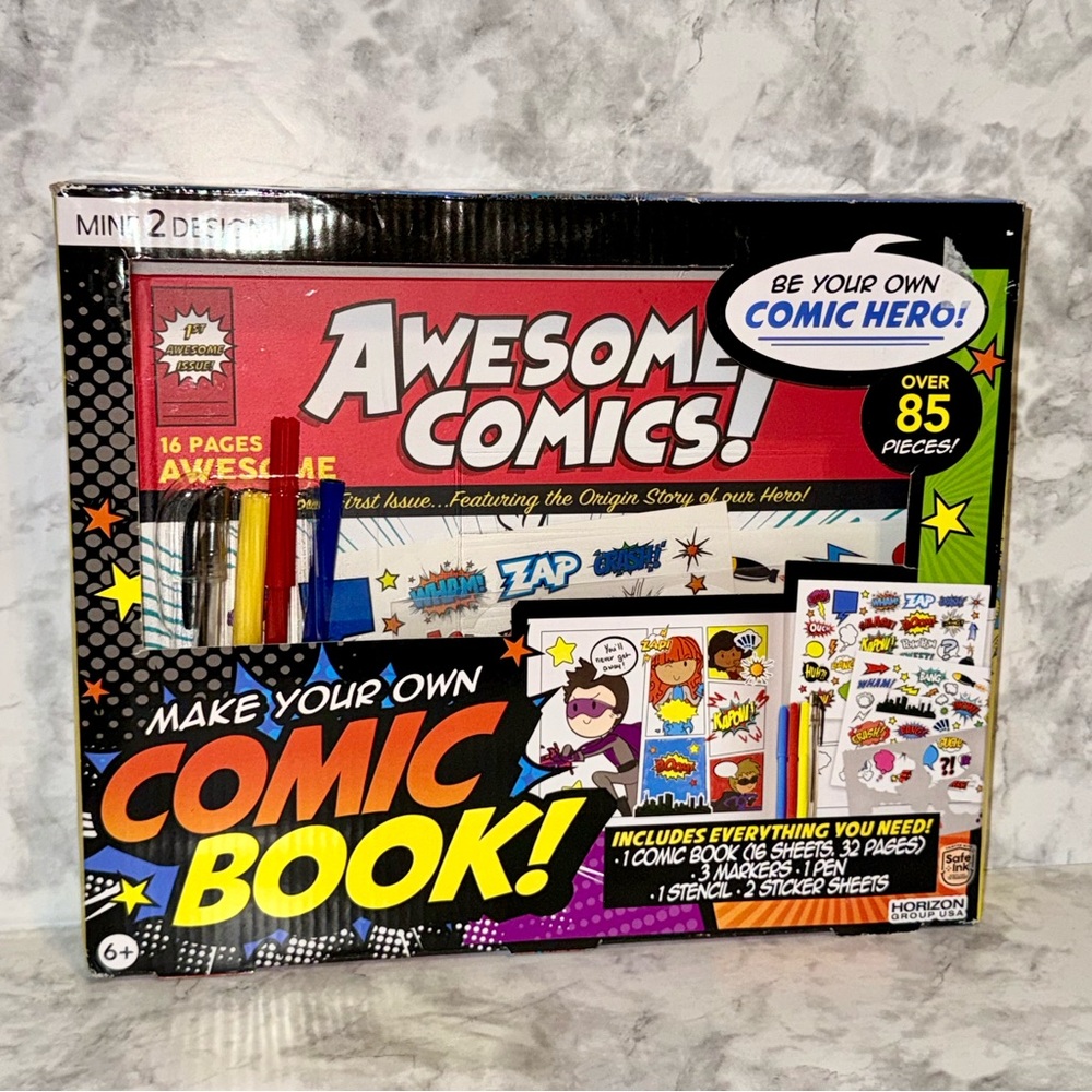 Make Your Own Comic Book Kit - NEW - Picture 3 of 4